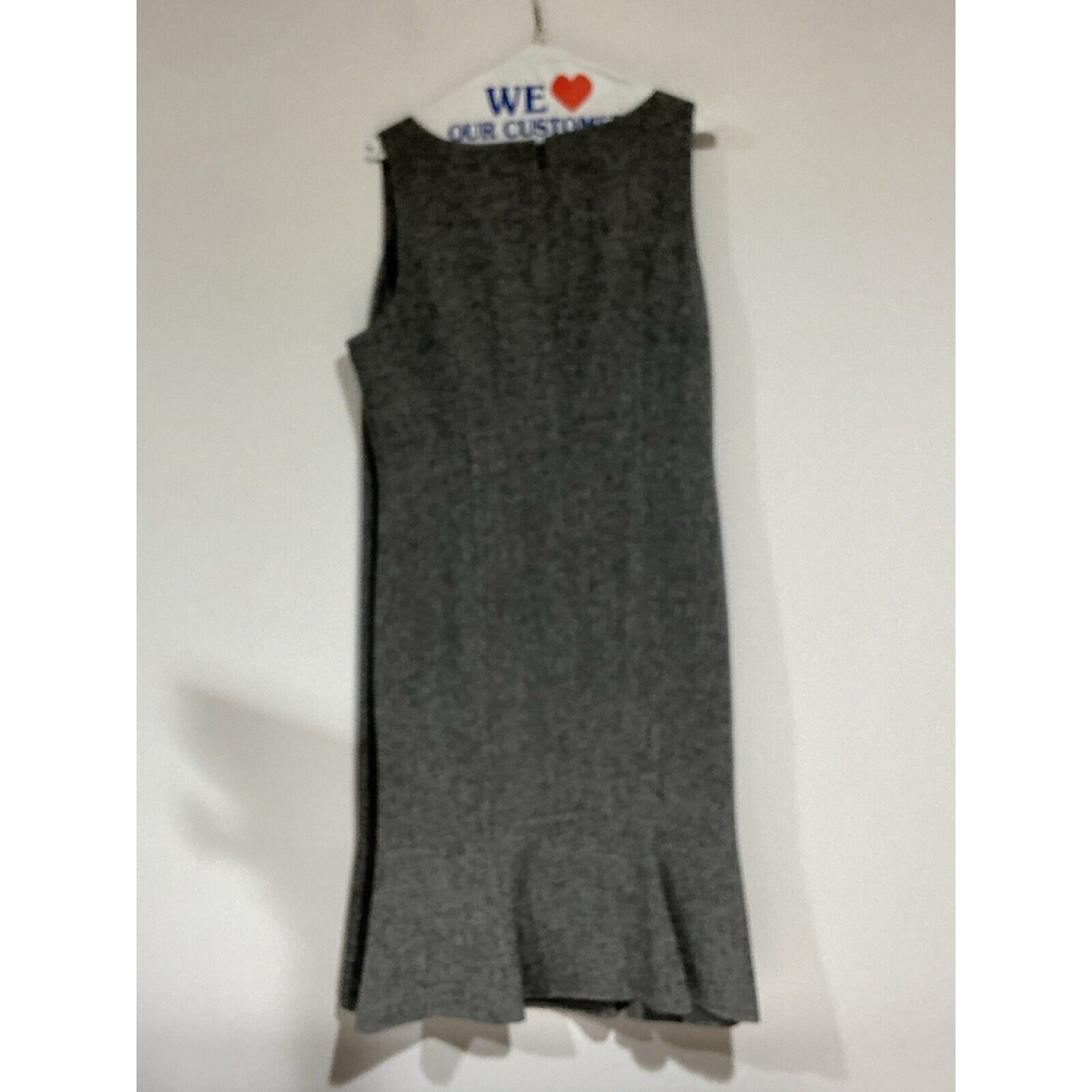 Woman’s Sutton Studio Woman’s 14w Black White Lined Midi Dress Zip Back - Picture 4 of 8